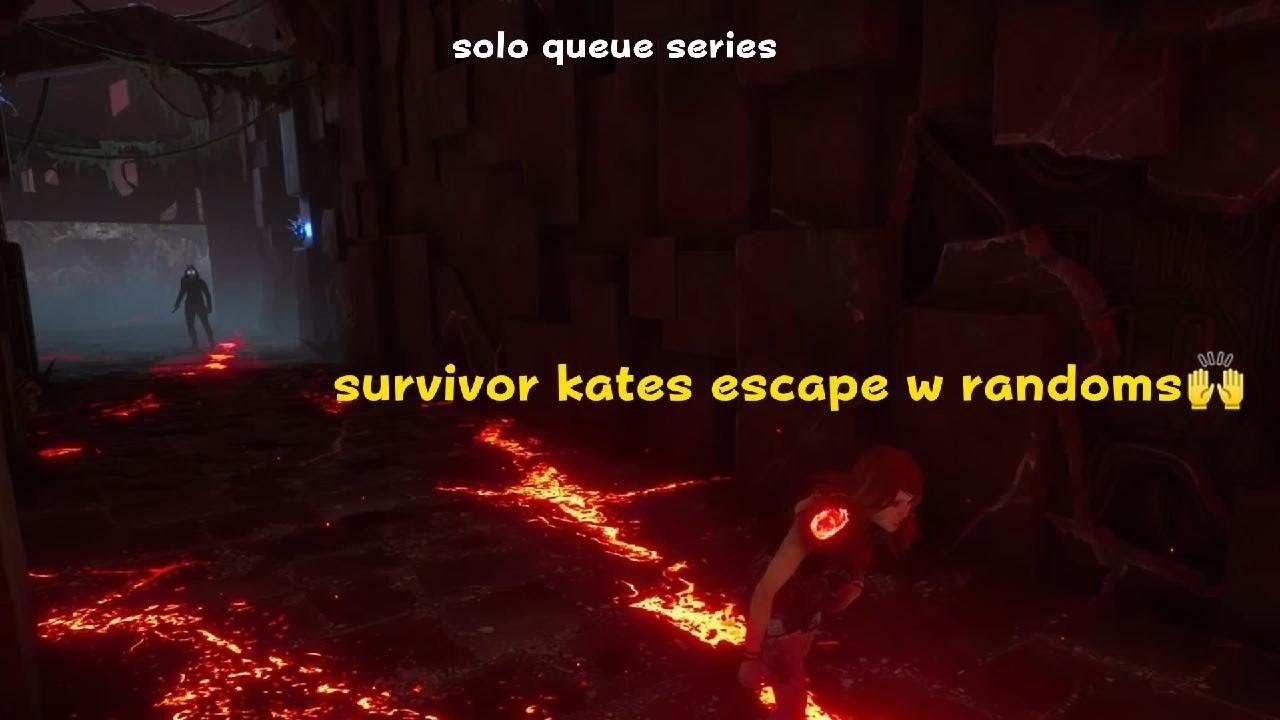 i used survivor Kate with randoms and ESCAPED the Killer Legion🤐