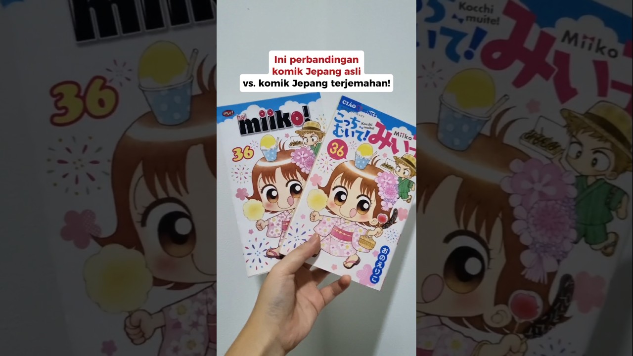 Ini bedanya Hai Miiko versi Jepang dan Indonesia! 🤓 #haimiiko #onoeriko #yamadamiiko #komik