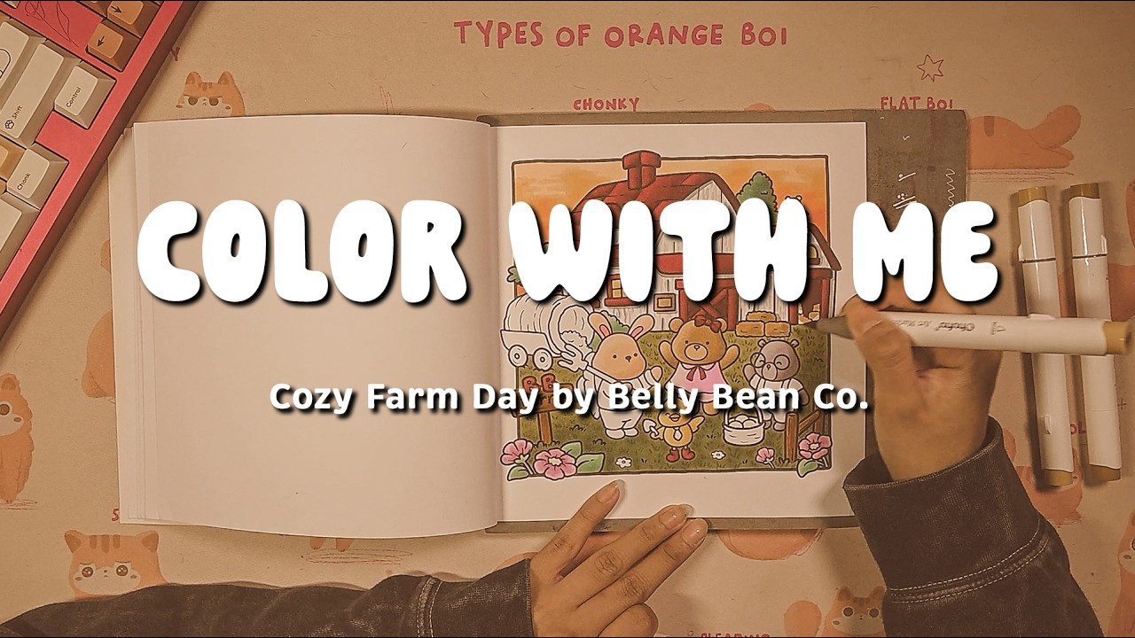 COLOR WITH ME | Cozy Farm Day by Belly Bean Co.