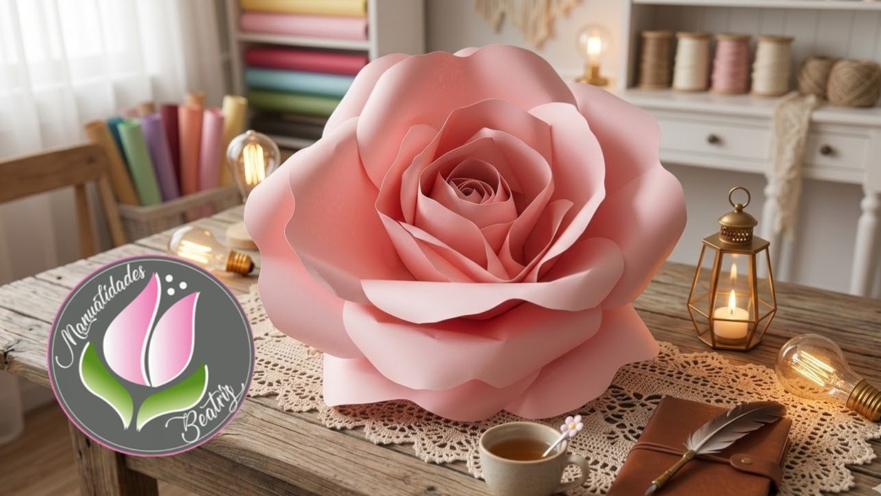 Paper Flowers - Rosa Gigante - Giant Rose