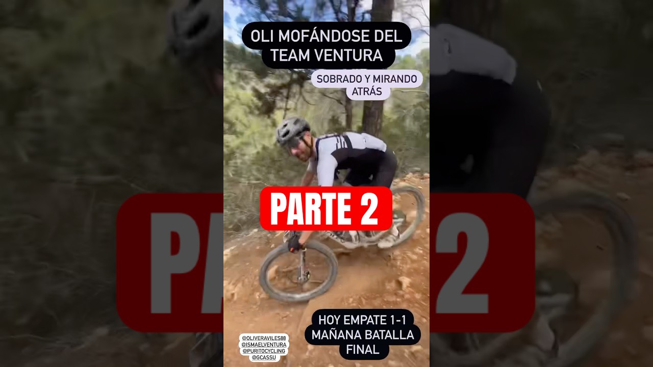 👊🏾GUILLEM CASSU VS OLIVER AVIL&Eacute;S 👊🏾 #mtb #fpv #ciclismo #cycling #pelea #dh #ibiza #btt #reels