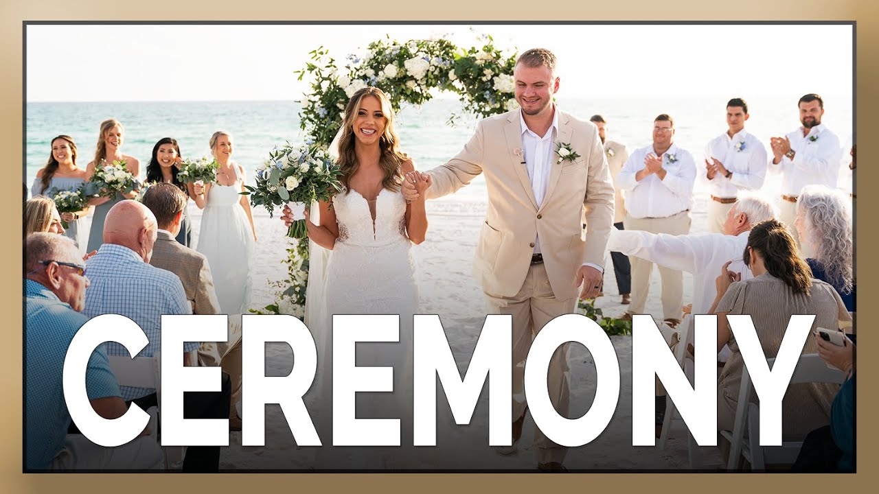 The Vue on 30A Wedding Ceremony in Santa Rosa Beach | Chelsey + Travis | Florida Wedding Videography