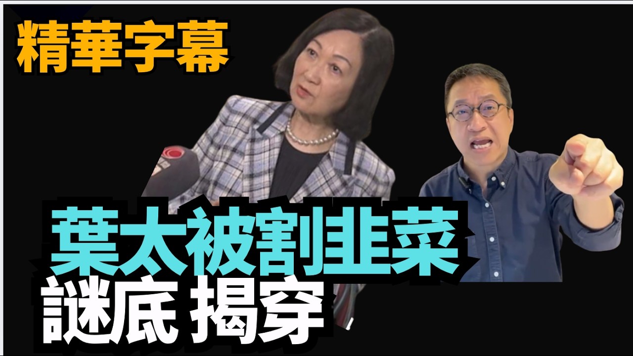 「推薦」【精華字幕】#潘焯鴻：目空一切！一覽眾山小！葉劉撞板！？老共割藍絲韭菜！