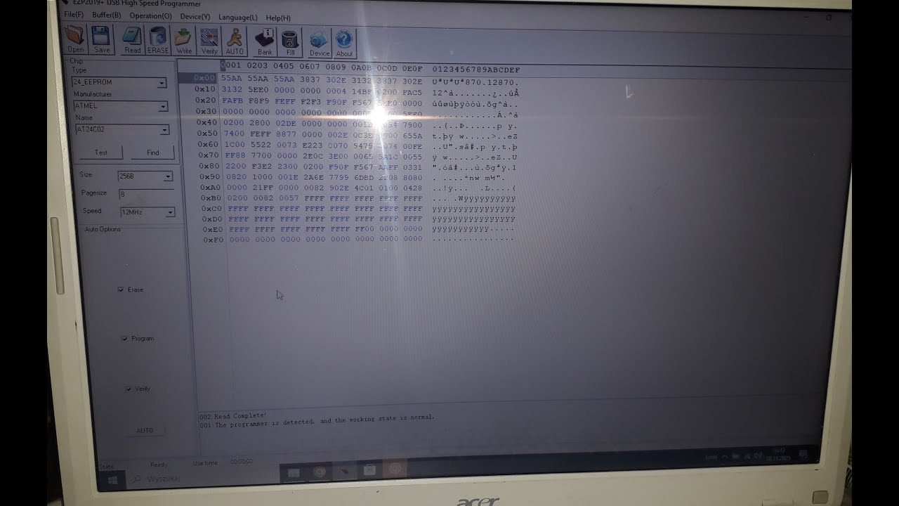 Programator EZP 2019+ Immo OFF część 2