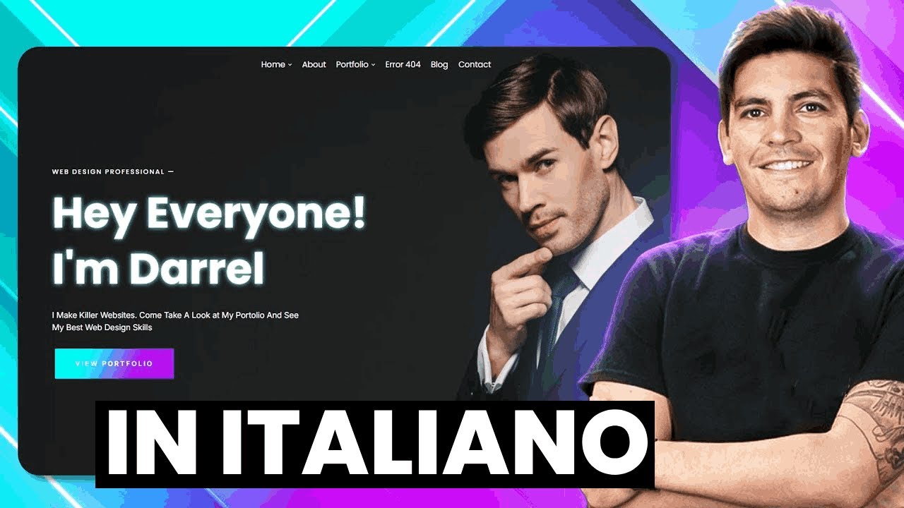 Crea Un Sito Web Portfolio Moderno (WordPress Tutorial Ita)