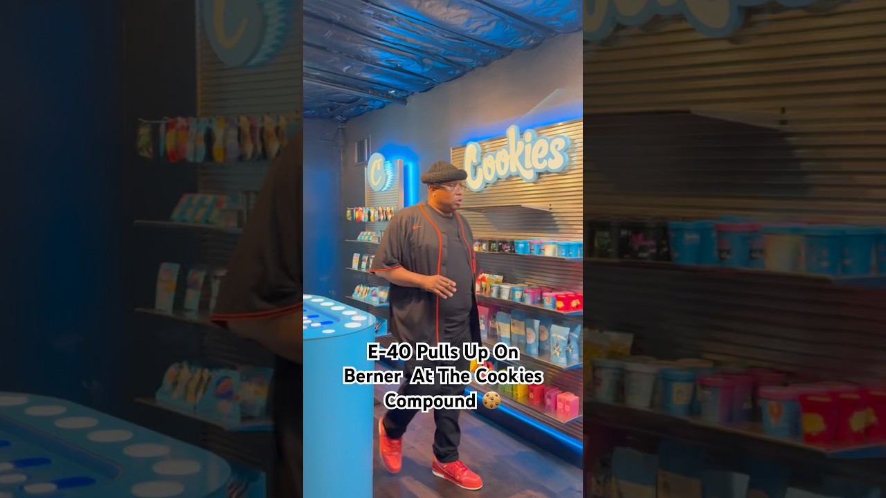 #e40 Pulls Up On #Berner At The Cookies Compound #bayarea #cookiessf #fyp