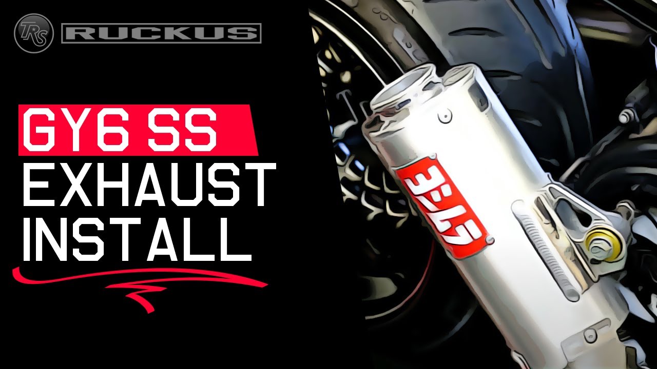 TRS GY6 STAINLESS STEEL EXHAUST INSTALL