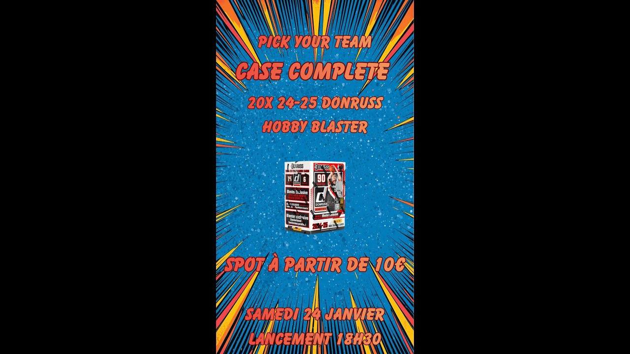 Break Case complète Panini Donruss Hobby Blaster 24-25 - 27/01/2026