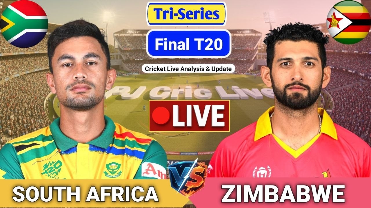 South Africa Vs Zimbabwe Final T20 Match | Live Score Analysis & Discussion | SA vs ZIM T20 Cricket