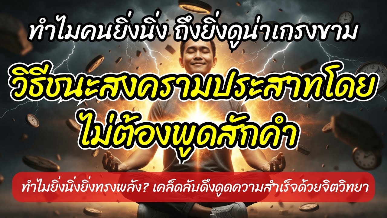 ทำไมคนยิ่งนิ่งถึงยิ่งดูน่าเกรงขาม วิธีชนะสงครามประสาทโดยไม่ต้องพูดสักคำ และพลังแห่งความเงียบ