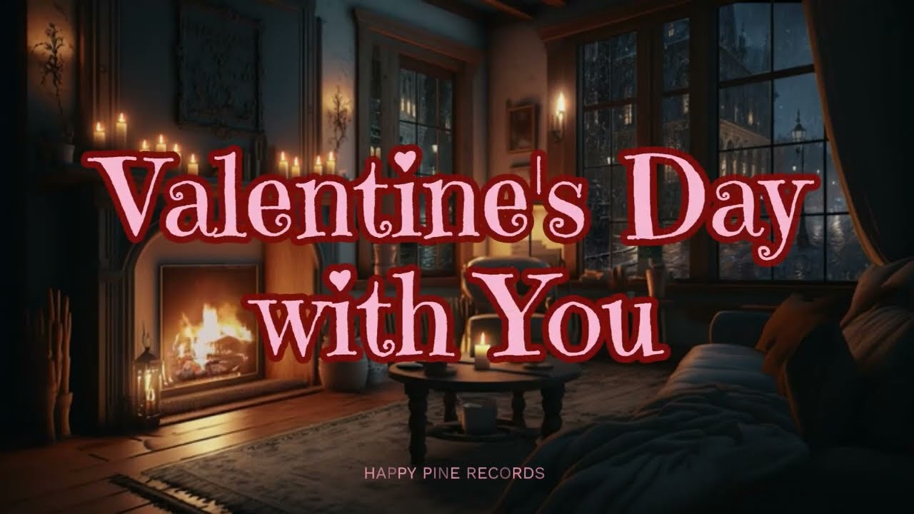 Valentine's Day with You - Instrumental with Cozy Romantic Ambience and Crackling Fireplace