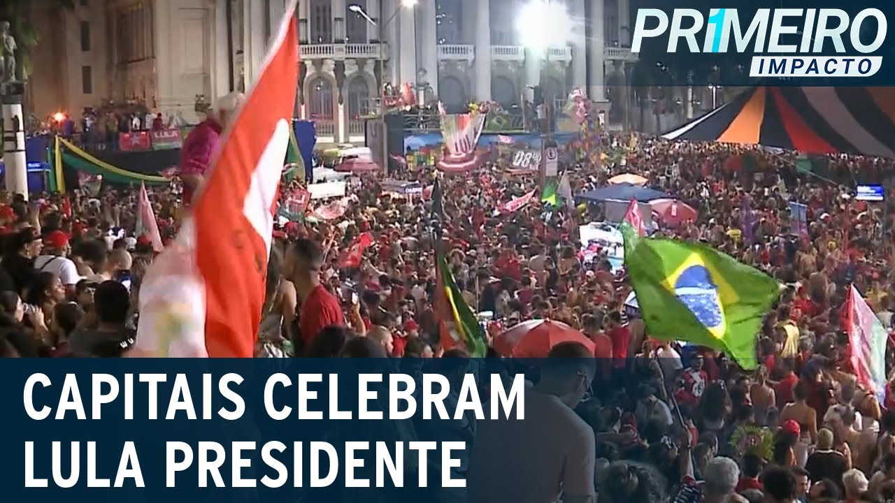 Eleições: milhares celebram vitória de Lula nas capitais | Primeiro Impacto (31/10/22)