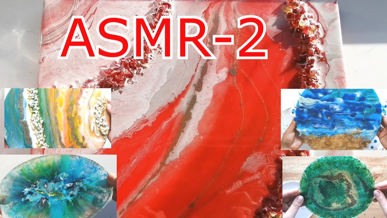 ASMR-RELAXING GEODE ART PAINTING 2