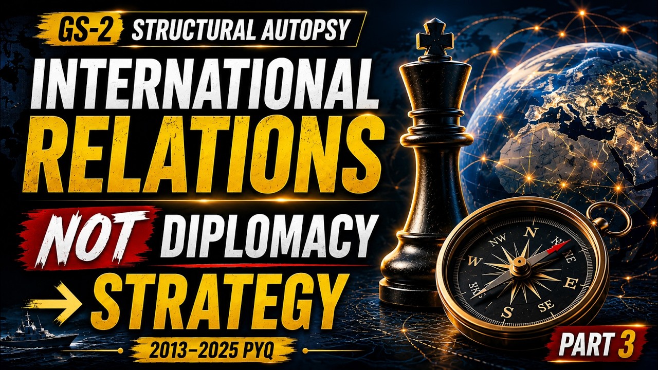 UPSC GS 2 STRUCTURAL AUTOPSY International Relations (2013&ndash;2025 PYQ Analysis) UPSC Mains 2026 Part 3