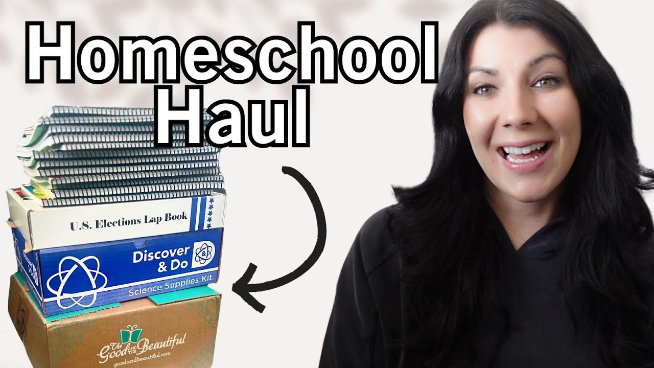 HUGE HOMESCHOOL HAUL - Tons of Curriculum Good & Beautiful, Sonlight, Moving Beyond the Page & More!