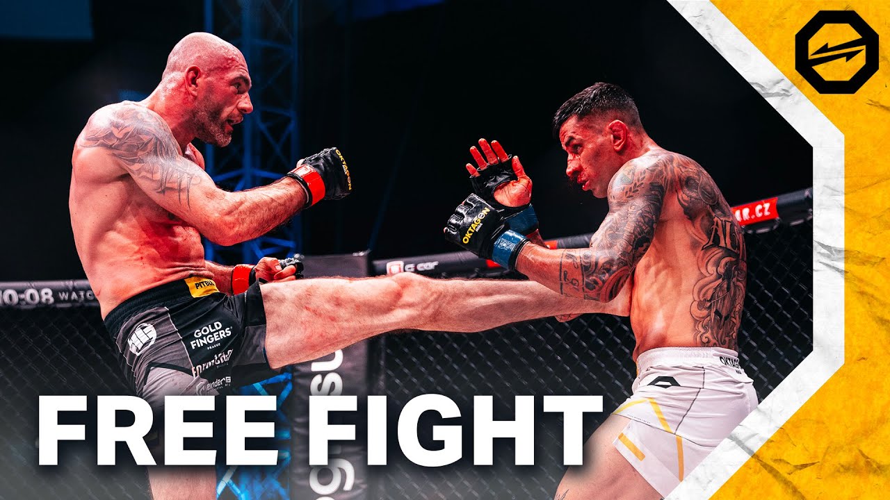 Crazy TKO Finish 🔥 &Scaron;KVOR vs. ALSINA | FREE FIGHT | OKTAGON 72
