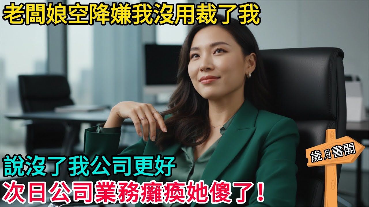 老闆娘空降嫌我沒用裁了我，說沒了我公司更好。次日公司業務癱瘓她傻了！#情感故事 #故事頻道 #感人壹幕#溫情#溫情故事#正能量#故事#情感#中老年