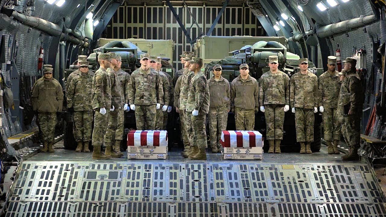 Air Force Lt. Col. Paul K. Voss and Capt. Ryan S. Phaneuf - Dignified Transfer
