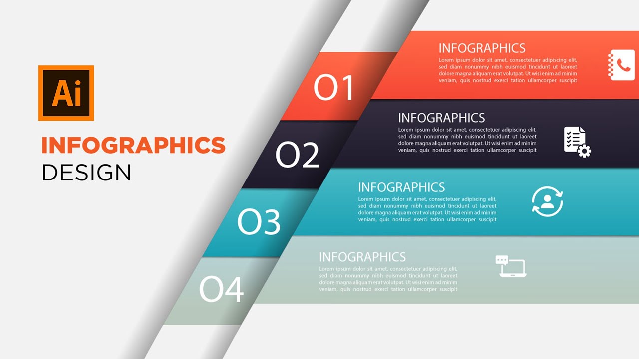 Illustrator CC |Tutorial | 3D Graphic Design | Infographic Design
