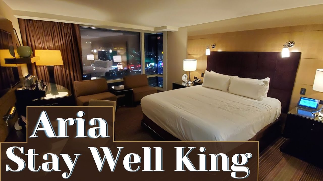 Aria Las Vegas - Stay Well Deluxe King Room с видом на Стрип