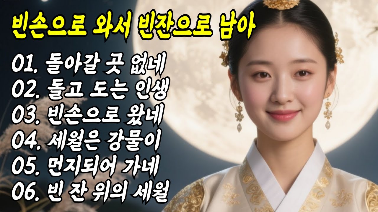 🍂 빈손으로 와서 빈잔으로 남은 세월 #국악트로트 #Kpop #7080