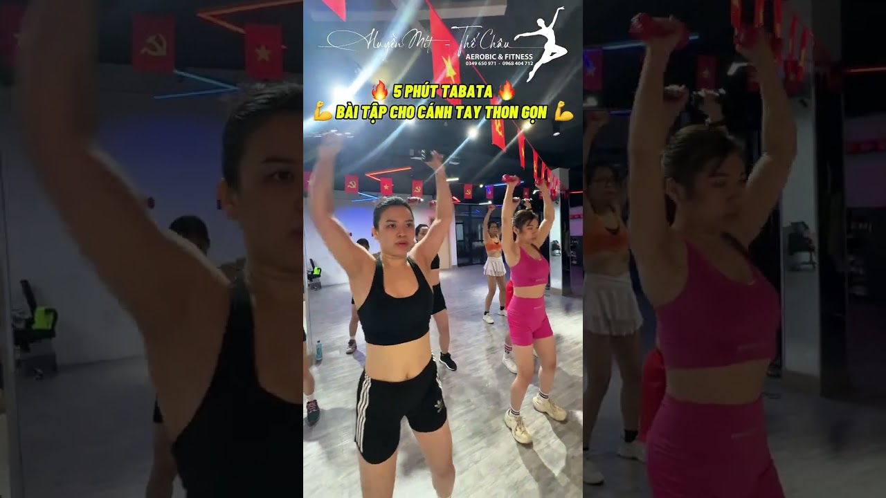 💪 5 PHÚT TABATA LUYỆN CHO CÁNH TAY THON GỌN 💪