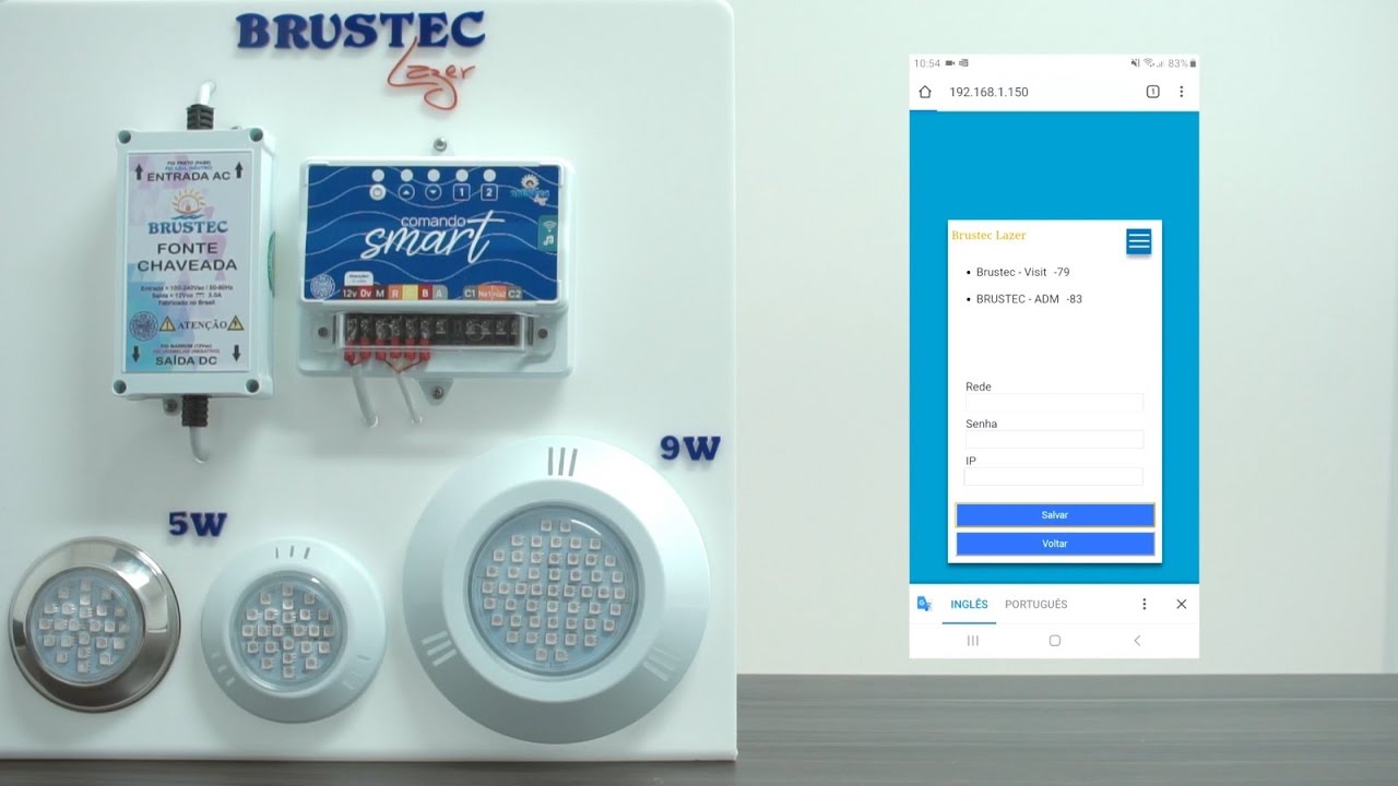 Comando Smart wi-fi Brustec - Conexão com a sua rede