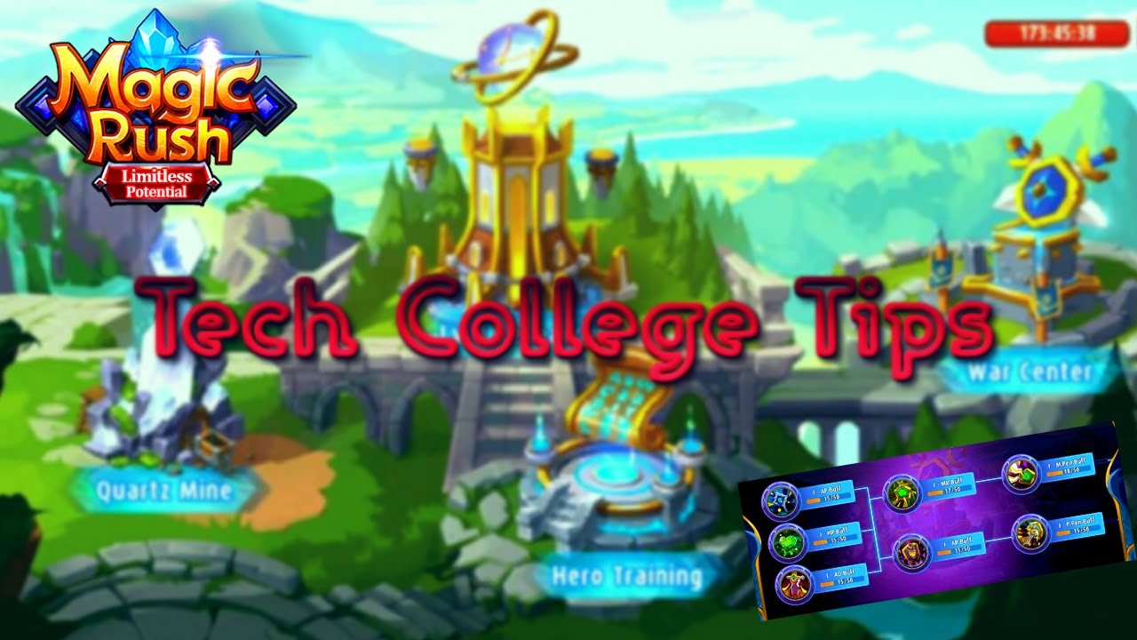 Magic Rush : Tech College (TIPS YOU MUST KNOW)