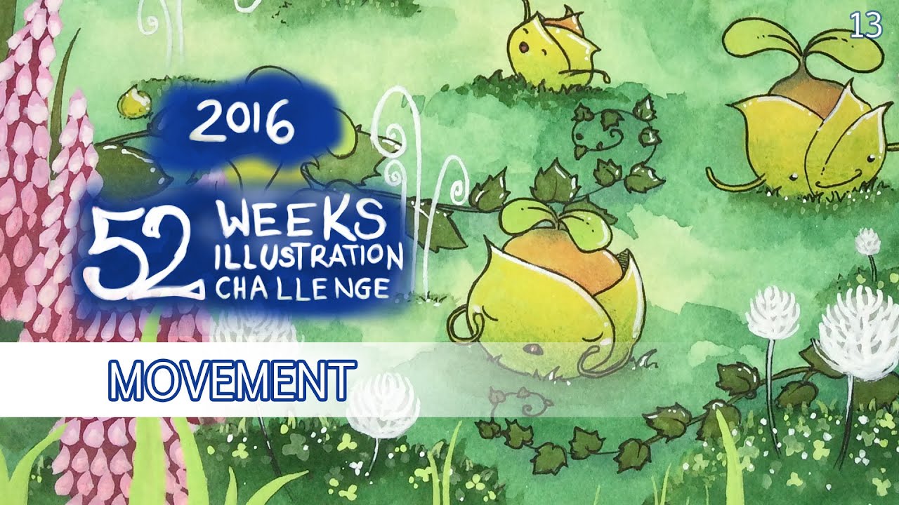 Movement - Watercolor Speedpaint Illustration (52 Weeks Illustration Challenge - week13)