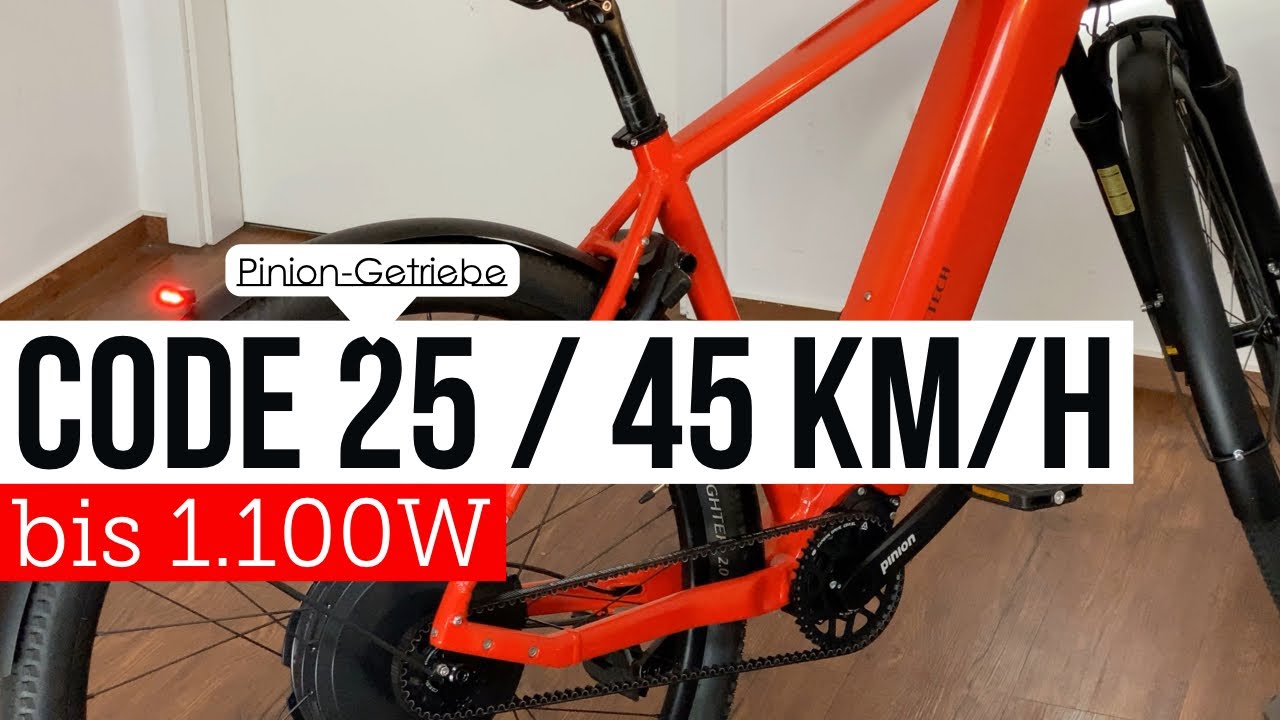 Quick View : S-Pedelec „Code“ von MTB Cycle mit Pinion und Gates sowie Heckmotor 1.100W