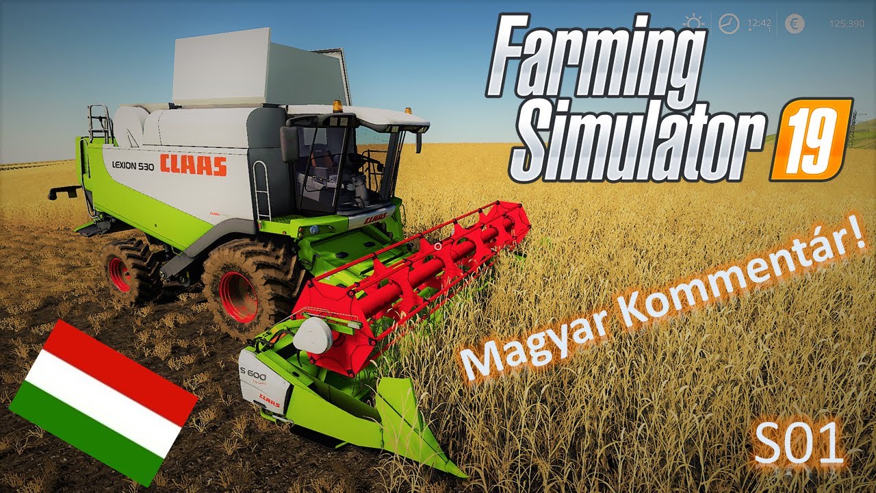 Farming Simulator 19 Magyar nyelven - 02. Az első búza aratás!