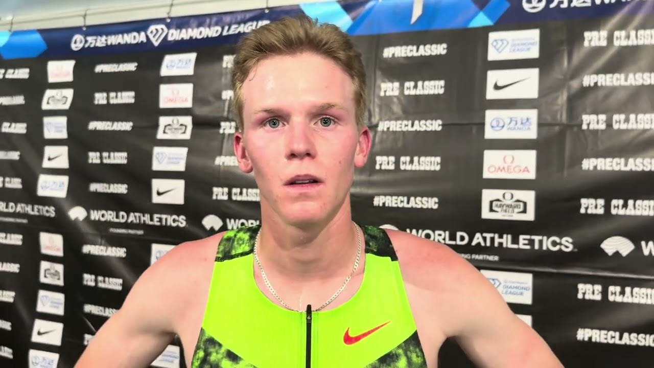 Итан Стрэнд после личного рекорда и третьего места на Bowerman Mile