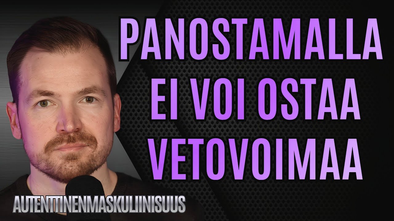 Panostuksella ei voi ostaa vetovoimaa, panostuksen ja vetovoiman kaavio.