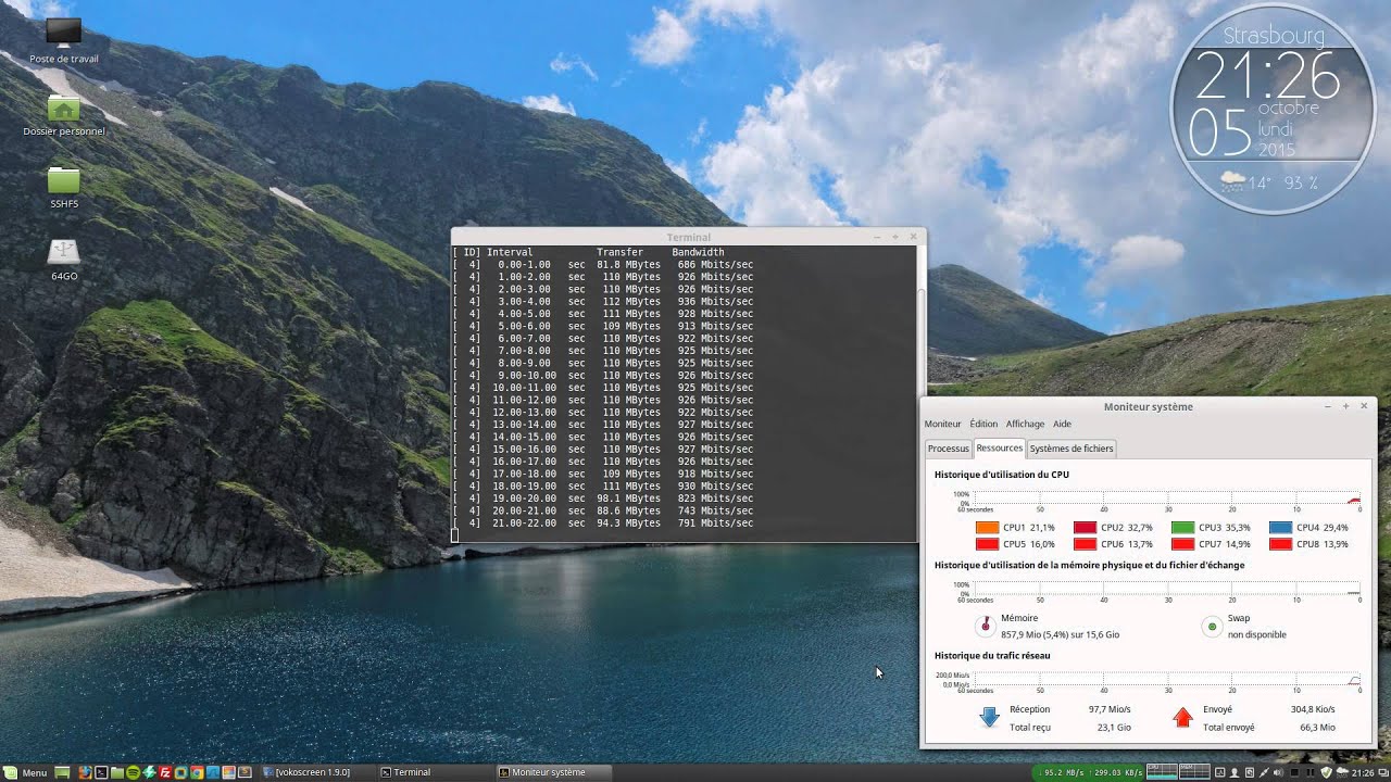 Iperf ping.online.net