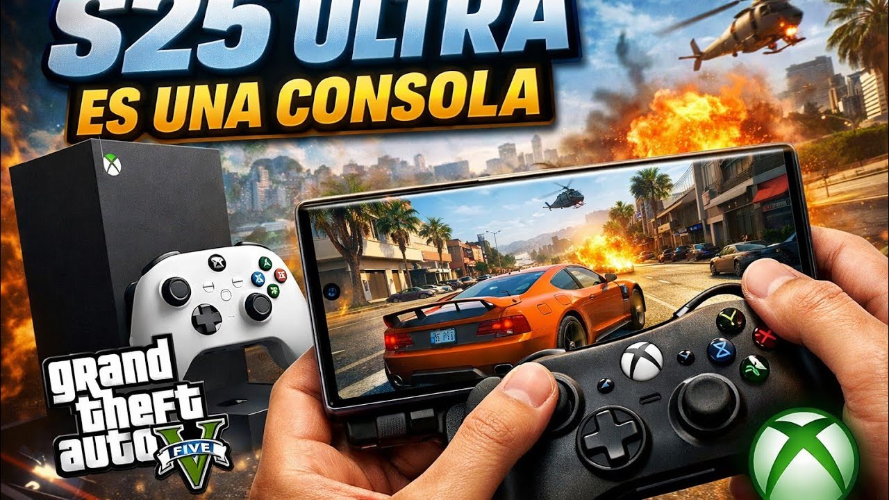 Это теперь консоль… GTA V на Galaxy S25 Ultra