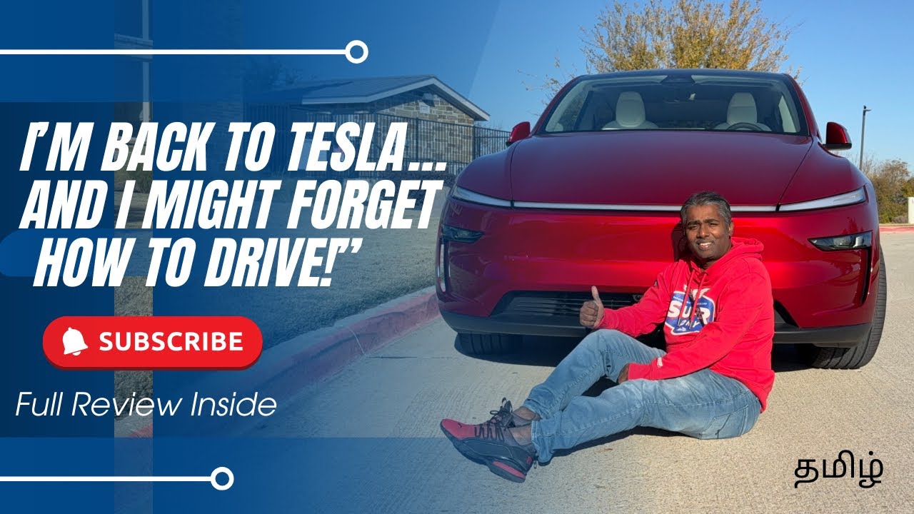 «Tesla Model Y Juniper 2026 – Назад в будущее с FSD и Grok!» #tesla #tamil #telugu #usa #india