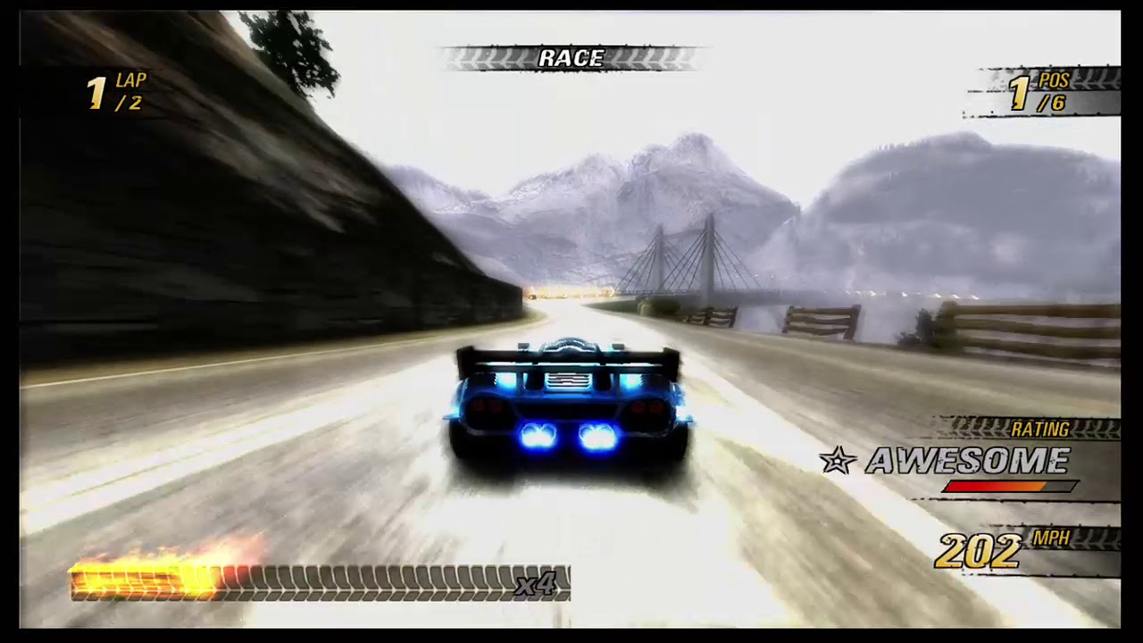 BURNOUT REVENGE/ WHITE MOUNTAIN RACE (xbox 360)