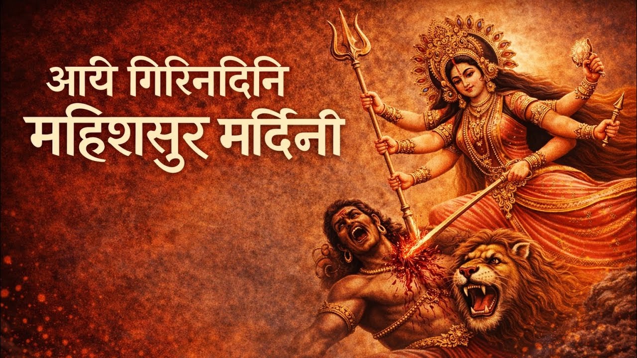 Ayi Giri Nandini | Mahishasura Mardini | First Navratri Powerful Song 🔥 Jai Mata Di