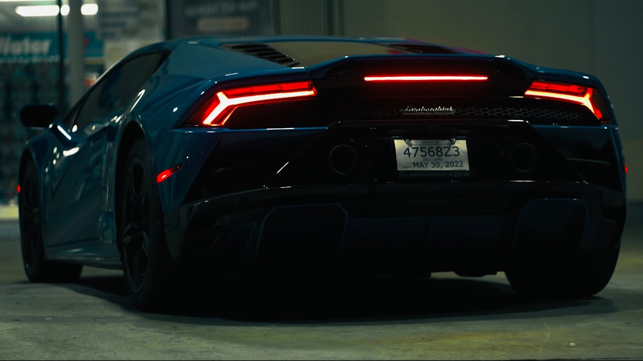 Lamborghini huracán late night | 4K