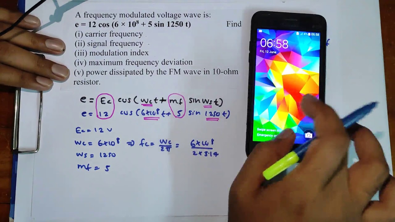 Frequency Modulation-Numerical Problems