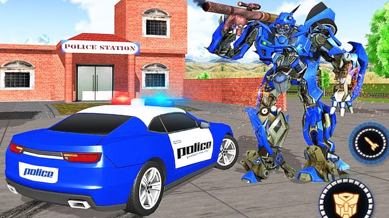 US Police Car Transform Robot War Rescue 2020 - Android Gameplay HD #1