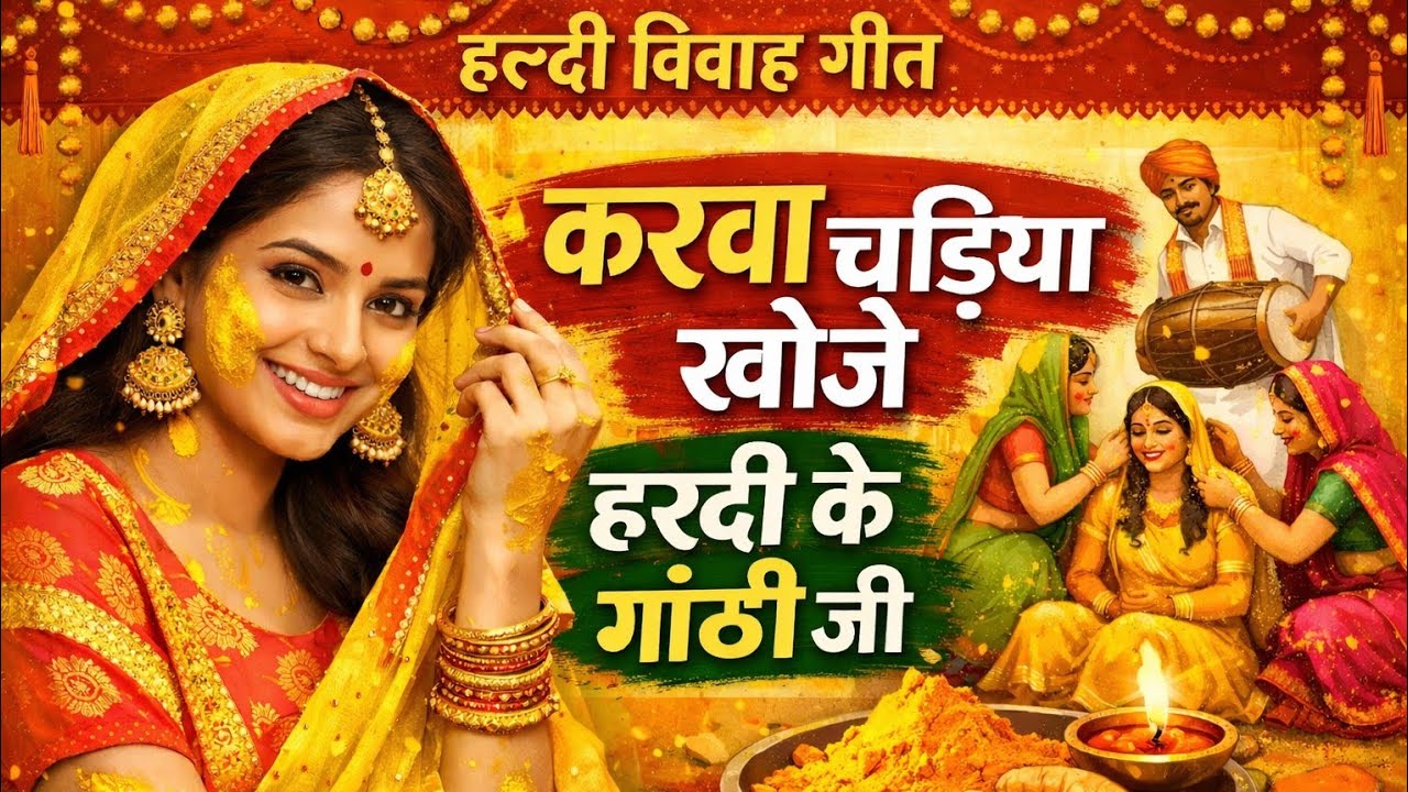 विवाह गीत | करवा चढ़िया खोजे हरदी के गांठी जी | हल्दी विवाह गीत |Traditional Haldi Song 2026 #video 