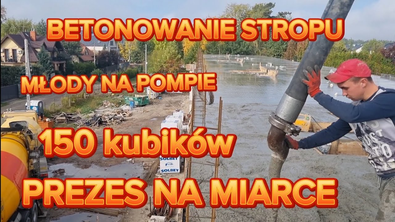 betonowanie stropu, zalewanie stropu, wylewanie stropu, blochekipa