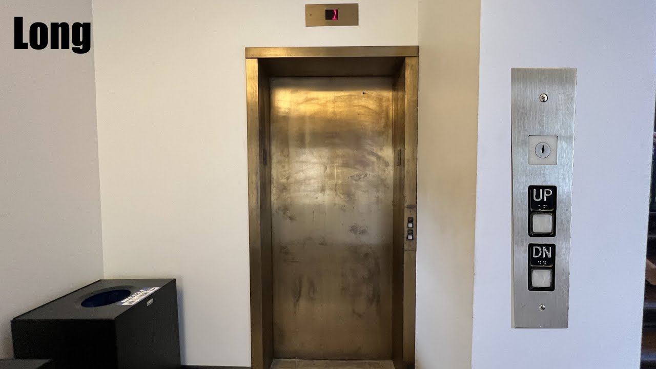 Interesting Long Hydraulic Elevator #2 at North Brookings Hall - WU - St. Louis, MO