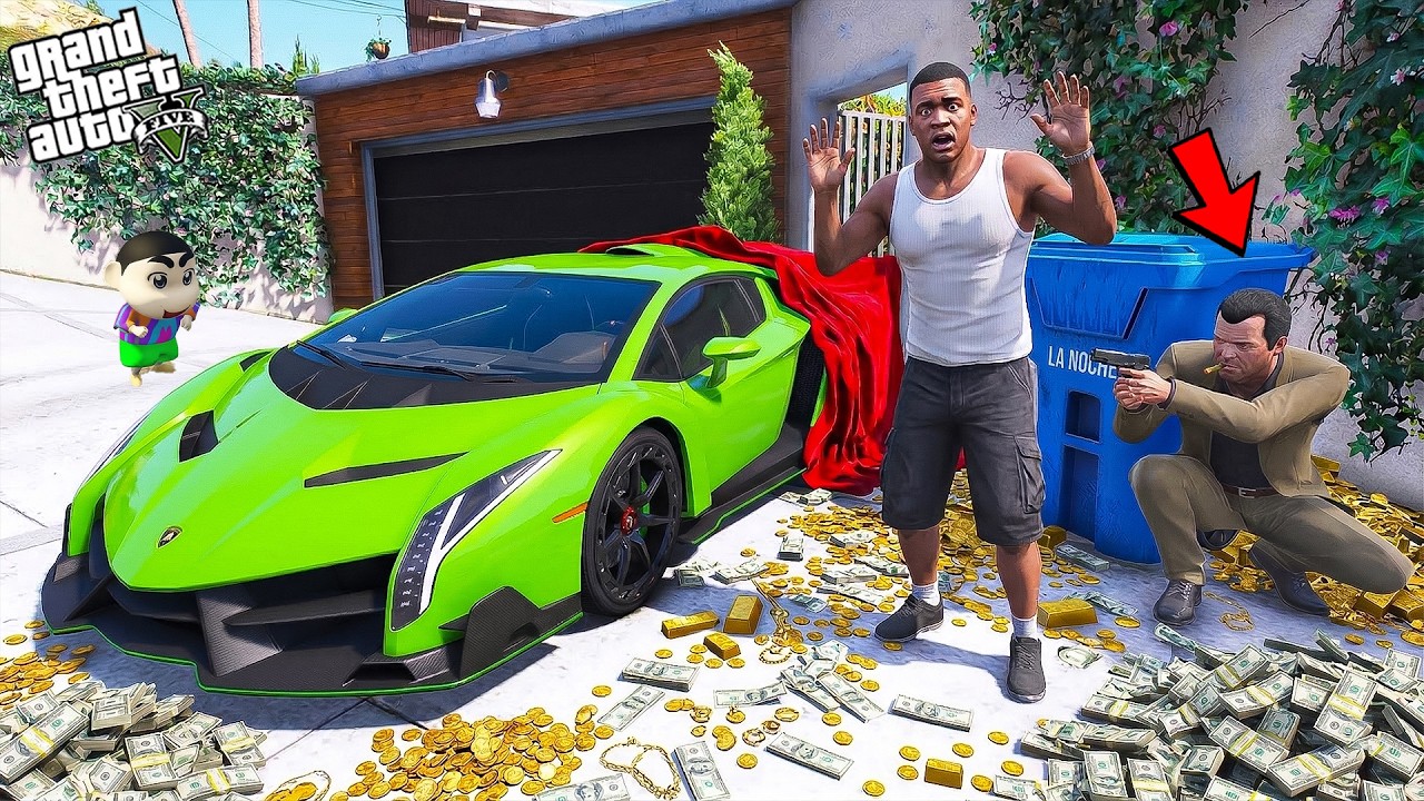 Franklin & Shinchan Buy Dream Car But Michael Steals It! 🚗😱 | GTA 5