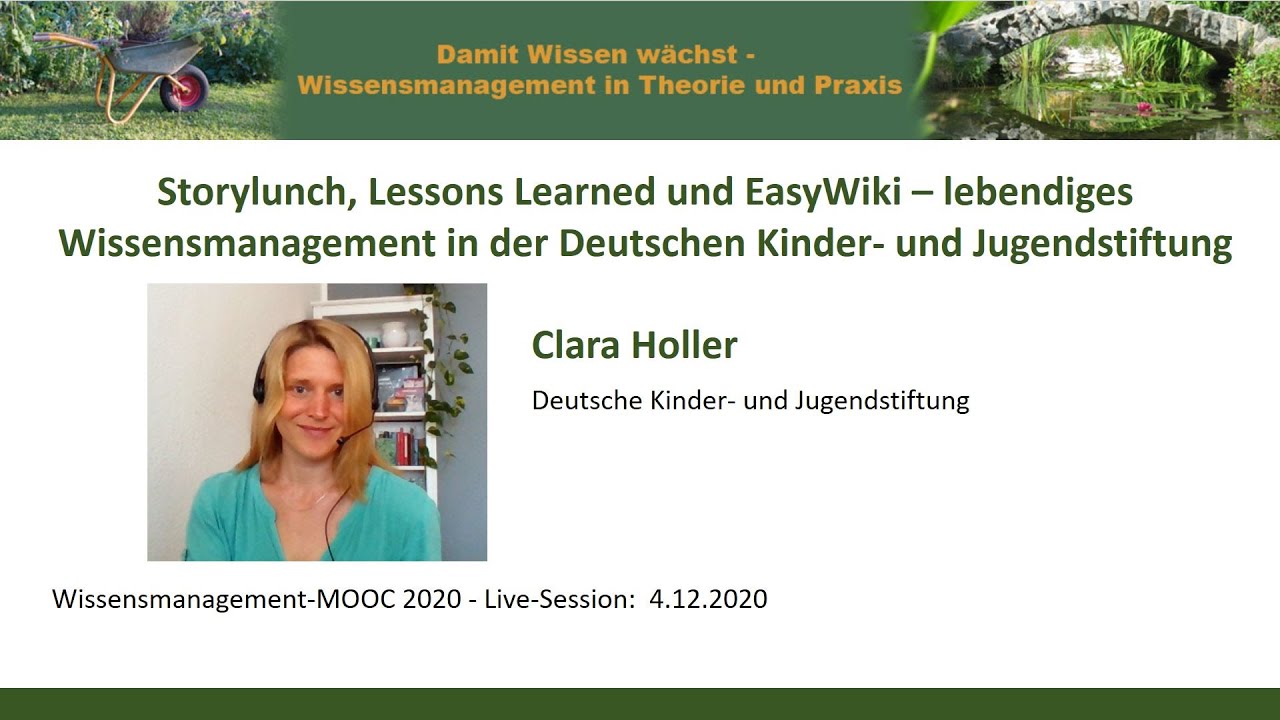 Lebendiges Wissensmanagement in der Deutschen Kinder- und Jugendstiftung (WMOOC)