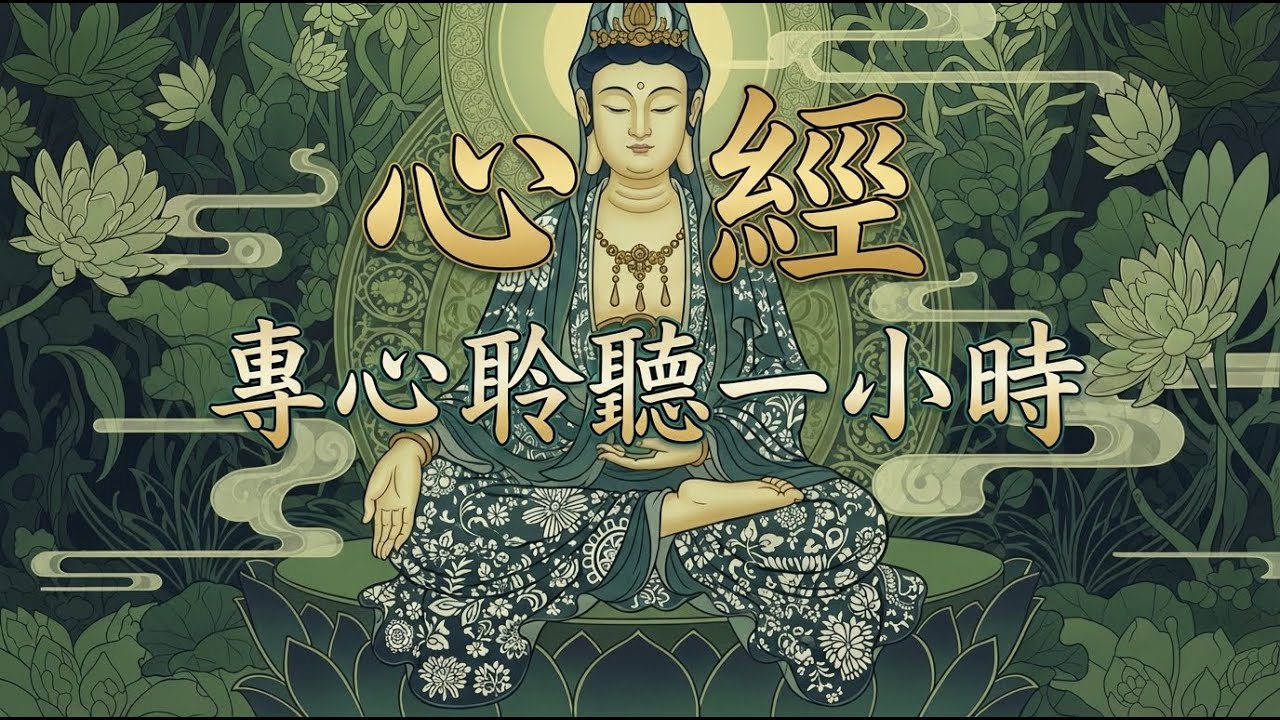 Heart Sutra Meditation – 1 Hour Deep Healing & Sleep | 般若波罗蜜多心经｜静心凝听一小时