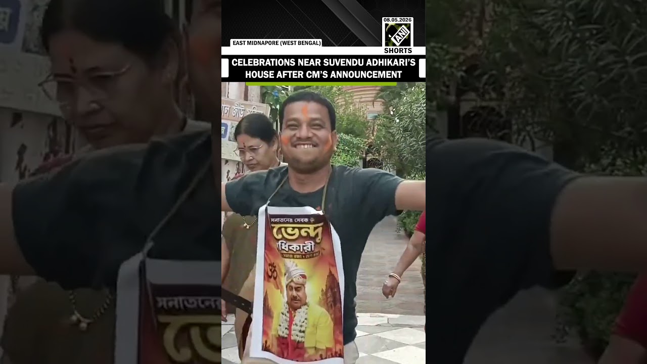 Watch! Supporters celebrate as BJP announces Suvendu Adhikari West Bengal&rsquo;s new CM