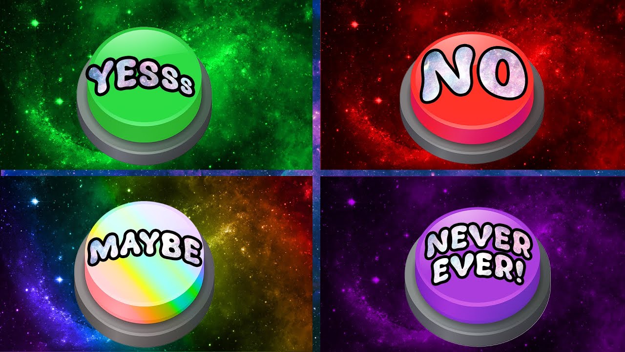 Choose One Button - YES or NO or MAYBE or NEVER! 🤔💭✅ Quiz Heat