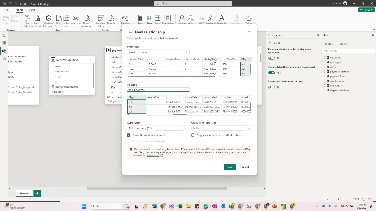 Integrating PowerBI with Dynamics 365 Business Central